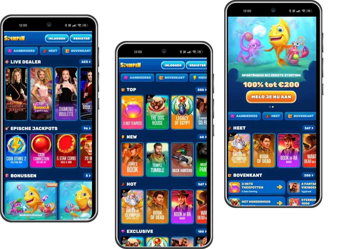 spinfin casino mobile version